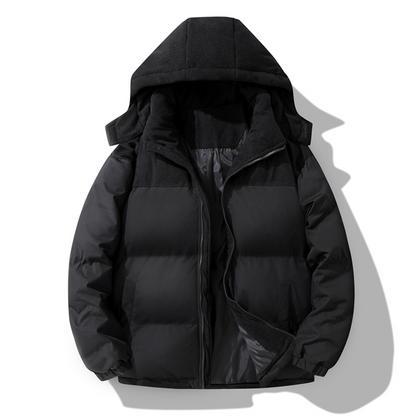 📢🎉50%Rabatt!!!🛍️✨Herren Winter-Steppjacke mit Kapuze im Color-Block-Design