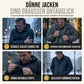 📢🎉50%Rabatt!!!🛍️✨Herren-Kapuzenjacke aus Sherpa-Fleece mit Zopfmuster-Prägung, Reißverschluss und Taschen