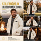 📢🎉50%Rabatt!!!🛍️✨Herren-Kapuzenjacke aus Sherpa-Fleece mit Zopfmuster-Prägung, Reißverschluss und Taschen