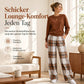 📢🎉50%Rabatt!!!🛍️✨Weiches lässiges Damen-Set aus Rundhalspullover und weitem Bein-Hosen