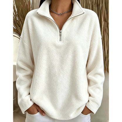 📢🎉50%Rabatt!!!🛍️✨Bequemes, gemütliches Quarter-Zip-Sweatshirt für Damen