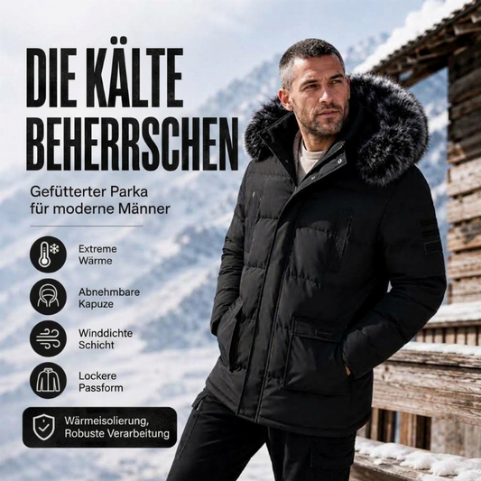 📢🎉50%Rabatt!!!🛍️✨Winddichte, warme mittellange Winterjacke für Herren