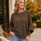 📢🎉50%Rabatt!!!🛍️✨Damen Übergröße Gerippter Strickpullover