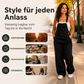 📢🎉50%Rabatt!!!🛍️✨Damen Weite Bein Jeans Latzhose mit Taschen