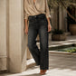 📢🎉50%Rabatt!!!🛍️✨Damen Stretch-Jeans mit hohem Bund und weitem Bein