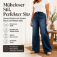 📢🎉50%Rabatt!!!🛍️✨Damen Stretch-Jeans mit hohem Bund und weitem Bein