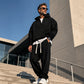 📢📢50%Rabatt!!!🎉✨Lässiges Halb-Zip Kapuzen-Sweatshirt & weit geschnittene Hose für Herren