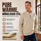 📢🎉50%Rabatt!!!🛍️✨Herren Halb-Reißverschluss Warm Futter Geripptes Sweatshirt