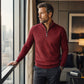 📢🎉50%Rabatt!!!🛍️✨Herren Halb-Reißverschluss Warm Futter Geripptes Sweatshirt