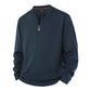 📢🎉50%Rabatt!!!🛍️✨Herren Halb-Reißverschluss Warm Futter Geripptes Sweatshirt