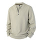 📢🎉50%Rabatt!!!🛍️✨Herren Halb-Reißverschluss Warm Futter Geripptes Sweatshirt