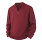 📢🎉50%Rabatt!!!🛍️✨Herren Halb-Reißverschluss Warm Futter Geripptes Sweatshirt