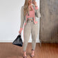 📢🎉50%Rabatt!!!🛍️✨3-teiliges Damen-Set aus Cardigan, Bandeau-Top und Hose