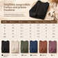 📢🎉50%Rabatt!!!🛍️✨Damen lässiger lockerer Rundhals Langarm Strickpullover mit herunterfallenden Schultern, Fledermausärmeln und seitlicher Rüschenoptik