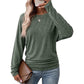📢🎉50%Rabatt!!!🛍️✨Damen lässiger lockerer Rundhals Langarm Strickpullover mit herunterfallenden Schultern, Fledermausärmeln und seitlicher Rüschenoptik