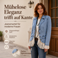 📢🎉50%Rabatt!!!🛍️✨Damen Jeansjacke mit Spitzenabschluss und Reverskragen