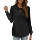 📢📢50%Rabatt!!!🎉✨Einfarbiges Damen-Longsleeve mit High-Low-Saum