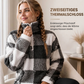 📢🎉50%Rabatt!!!🛍️✨Weite karierte Patchwork-Sherpa-Jacke für Damen