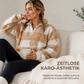 📢🎉50%Rabatt!!!🛍️✨Weite karierte Patchwork-Sherpa-Jacke für Damen