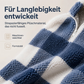 📢🎉50%Rabatt!!!🛍️✨Weite karierte Patchwork-Sherpa-Jacke für Damen
