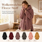 📢🎉50%Rabatt!!!🛍️✨Damen Winter Einfarbiger asymmetrischer Knopf Plüsch Fleece Mantel