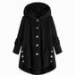 📢🎉50%Rabatt!!!🛍️✨Damen Winter Einfarbiger asymmetrischer Knopf Plüsch Fleece Mantel