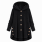 📢🎉50%Rabatt!!!🛍️✨Damen Winter Einfarbiger asymmetrischer Knopf Plüsch Fleece Mantel