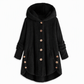 📢🎉50%Rabatt!!!🛍️✨Damen Winter Einfarbiger asymmetrischer Knopf Plüsch Fleece Mantel