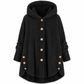 📢🎉50%Rabatt!!!🛍️✨Damen Winter Einfarbiger asymmetrischer Knopf Plüsch Fleece Mantel