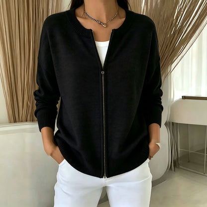 📢🎉50%Rabatt!!!🛍️✨Lockere Damen-Strickjacke mit Reißverschluss