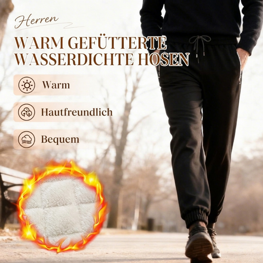 📢🎉50%Rabatt!!!🛍️✨Herren wasserdichte Hose mit warmem Futter und Kordelzug