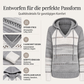 📢🎉50%Rabatt!!!🛍️✨Damen Kapuzen-Strickpullover mit Color-Block-Design und Lochstrick