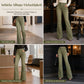 📢🎉50%Rabatt!!!🛍️✨Olivgrüne High-Waist Schlaghose Jeans für Damen mit mehreren Knöpfen und vertikalen Frontnähten