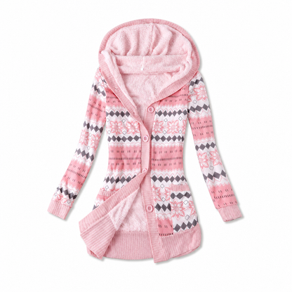 📢🎉50%Rabatt!!!🛍️✨Damen mittel-langer Hoodie mit Kapuze, Baumwollfutter