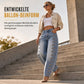 📢🎉50%Rabatt!!!🛍️✨Damen Retro Jeans mit hoher Taille und geschwungenem Bein