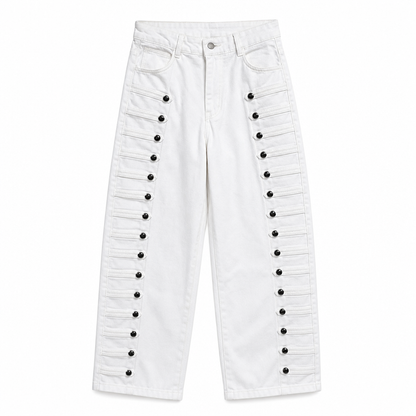 📢🎉50%Rabatt!!!🛍️✨Damen Retro Jeans mit hoher Taille und geschwungenem Bein