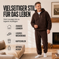 📢🎉50%Rabatt!!!🛍️✨Kuscheliges kabelgestricktes Kapuzen-Set für Herren im Winter