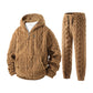 📢🎉50%Rabatt!!!🛍️✨Kuscheliges kabelgestricktes Kapuzen-Set für Herren im Winter