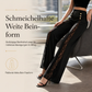 📢🎉50%Rabatt!!!🛍️✨Damen High-Waist-Hose mit Spitzeneinsatz, weitem Bein und dekorativen Goldknöpfen