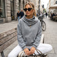 📢🎉50%Rabatt!!!🛍️✨Damen Lässiger Kapuzenpullover mit Schalkragen