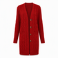 📢🎉50%Rabatt!!!🛍️✨Langer, einreihiger gestrickter Damen-Cardigan – legere Oberbekleidung für Herbst und Winter
