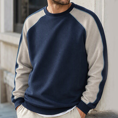 📢🎉50%Rabatt!!!🛍️✨Herren Sweatshirt mit Farbblock-Design und lockerer Passform