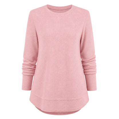 📢🎉50%Rabatt!!!🛍️✨Lässiges lockeres Waffelstrick-Top für Damen