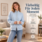 📢🎉50%Rabatt!!!🛍️✨Damen-Strickjacke mit Stehkragen und Doppelknopfverschluss