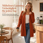 📢🎉50%Rabatt!!!🛍️✨Strickjacke für Damen, mittellang, offener Vorderschnitt, mit gerippten Bündchen