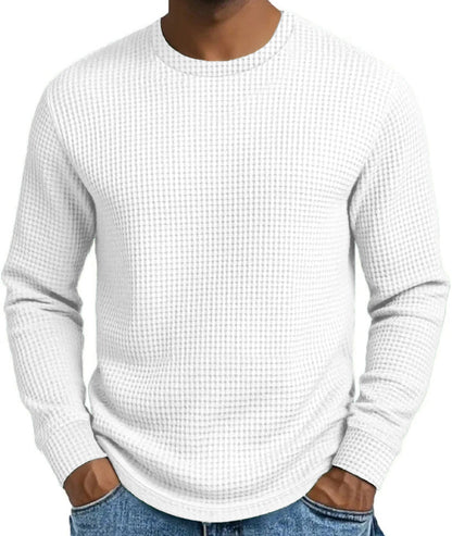 📢🎉50%Rabatt!!!🛍️✨Freizeit-Sweatshirt für Herren, schmal geschnitten, Rundhalsausschnitt, langärmelig