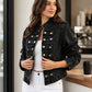 📢🎉50%Rabatt!!!🛍️✨Vintage Jeansjacke für Damen mit symmetrischer Knopfleiste