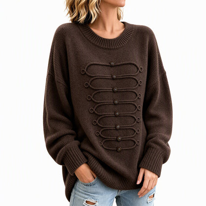 📢🎉50%Rabatt!!!🛍️✨Damen eleganter Rundstrickzopf Pullover