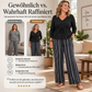 🥳Über 10.000 positive Bewertungen! 50% Rabatt!🥳 Damen V-Ausschnitt Peplum Oberteil und Streifenhose Set