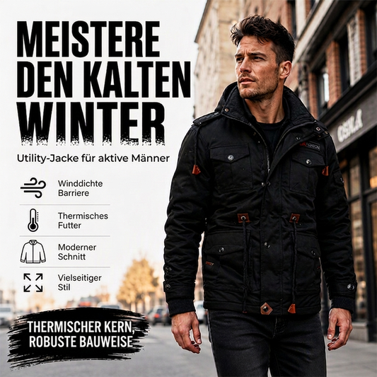 📢🎉50%Rabatt!!!🛍️✨Wärmende Winterjacke für Herren mit abnehmbarer Kapuze